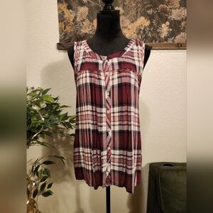 Plaid tank top